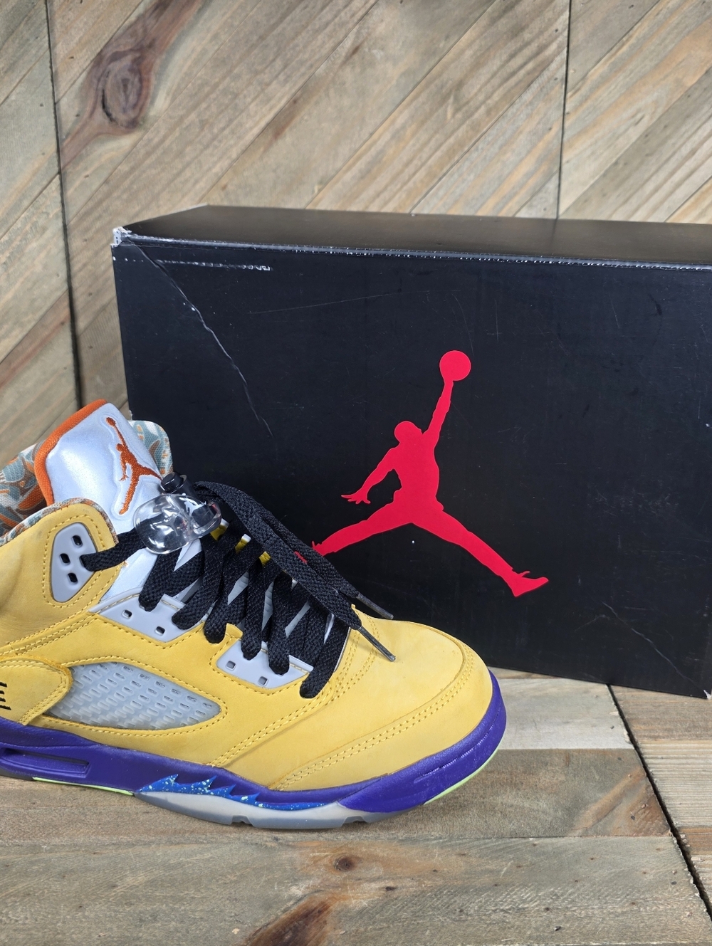 Jordan 5 Retro What The (GS) Kids Athletic Sneakers Size 5Y CZ6415-700